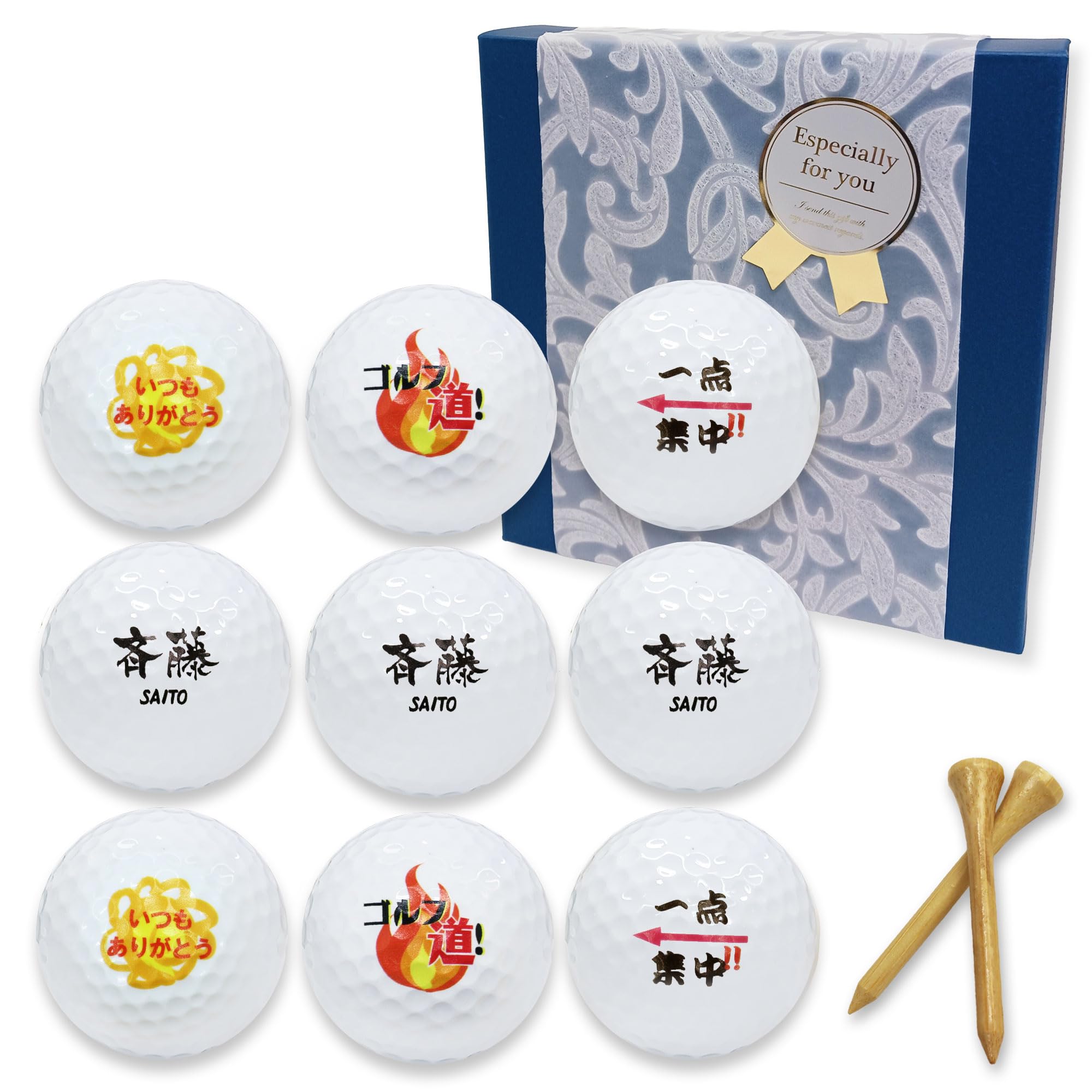 Amazon.co.jp: 【名入れ×選べる40デザイン】ゴルフボール 9個 ゴルフ